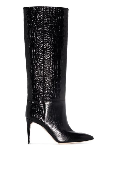 Stivali con effetto coccodrillo in nero Paris texas - donna PARIS TEXAS | PX548XCOCOCRBN